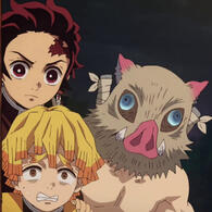 Tanjiro, Zenitsu, Inosuke (Demon Slayer)